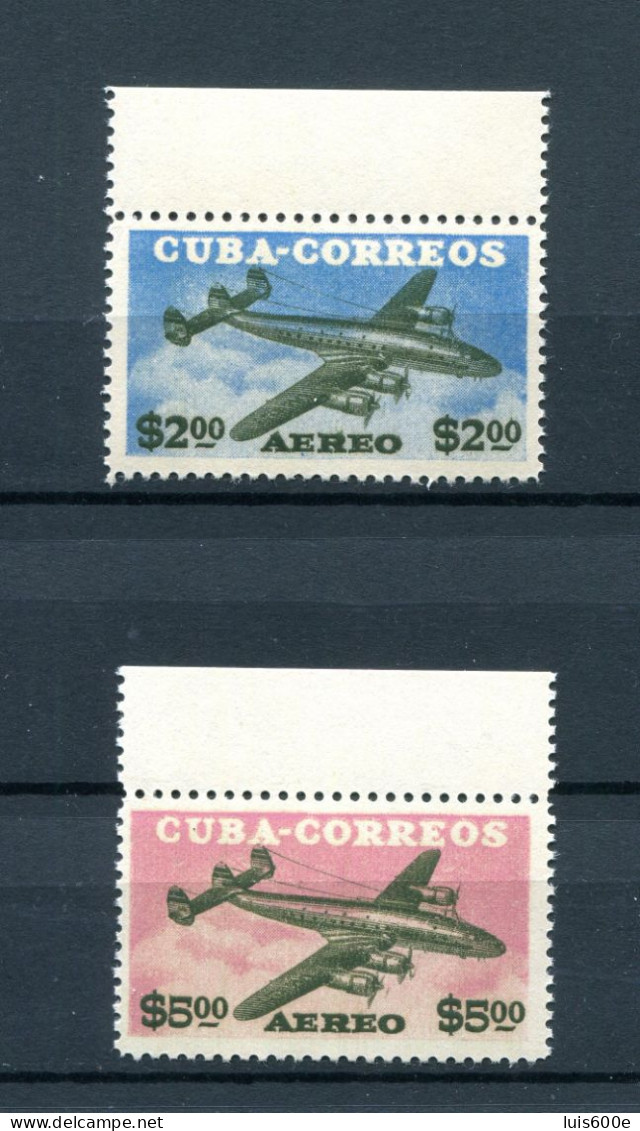1955.CUBA.EDIFIL 629/30**.NUEVOS SIN FIJASELLOS(MNH).CATALOGO 100€ - Luftpost