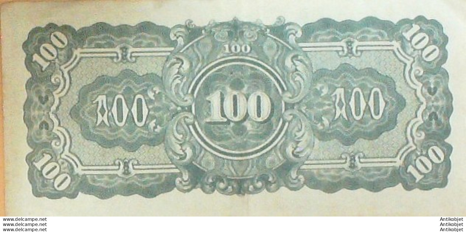 Billet De Banque Birmanie 100 Roupies Occupation Japon 1942 - Bank & Versicherung