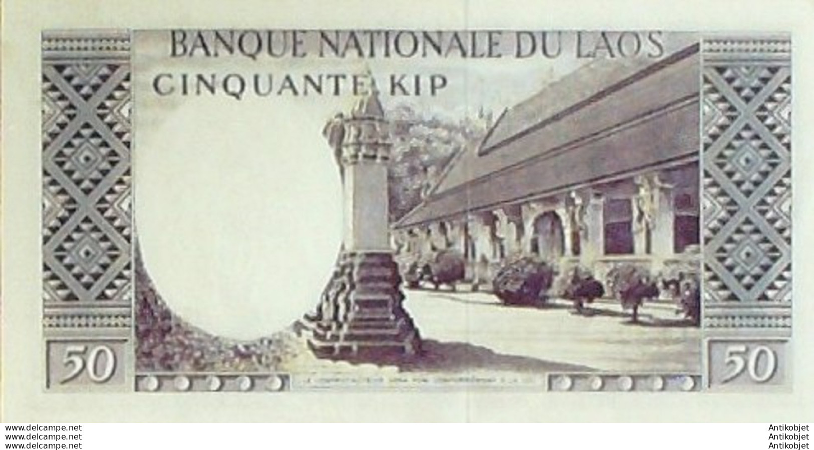Billet De Banque Laos 50 Kip P.12b 1963 Neuf - Laos