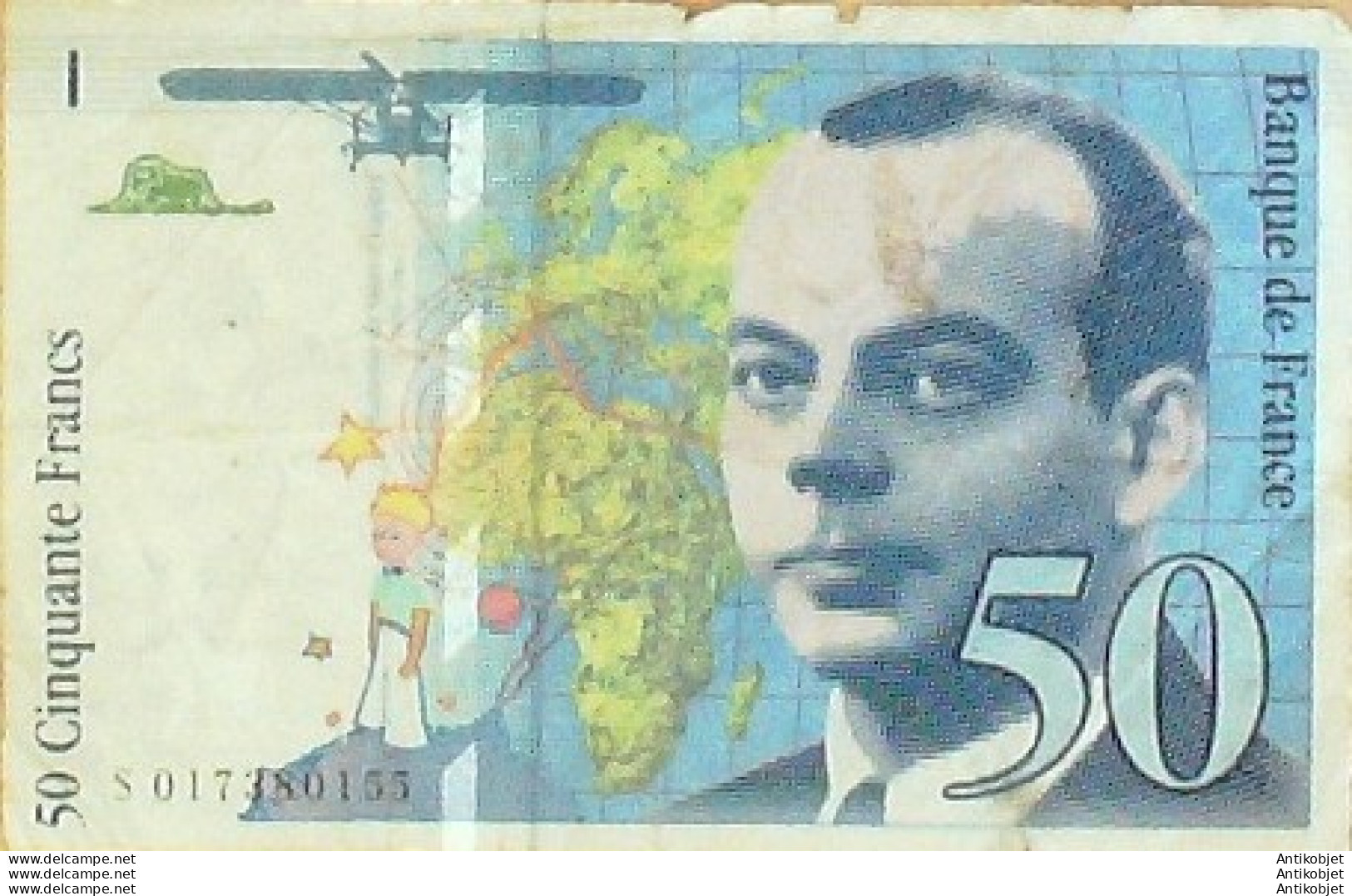 Billet De Banque De France 50 Fr St-Exupéry 1994 - Bank & Versicherung