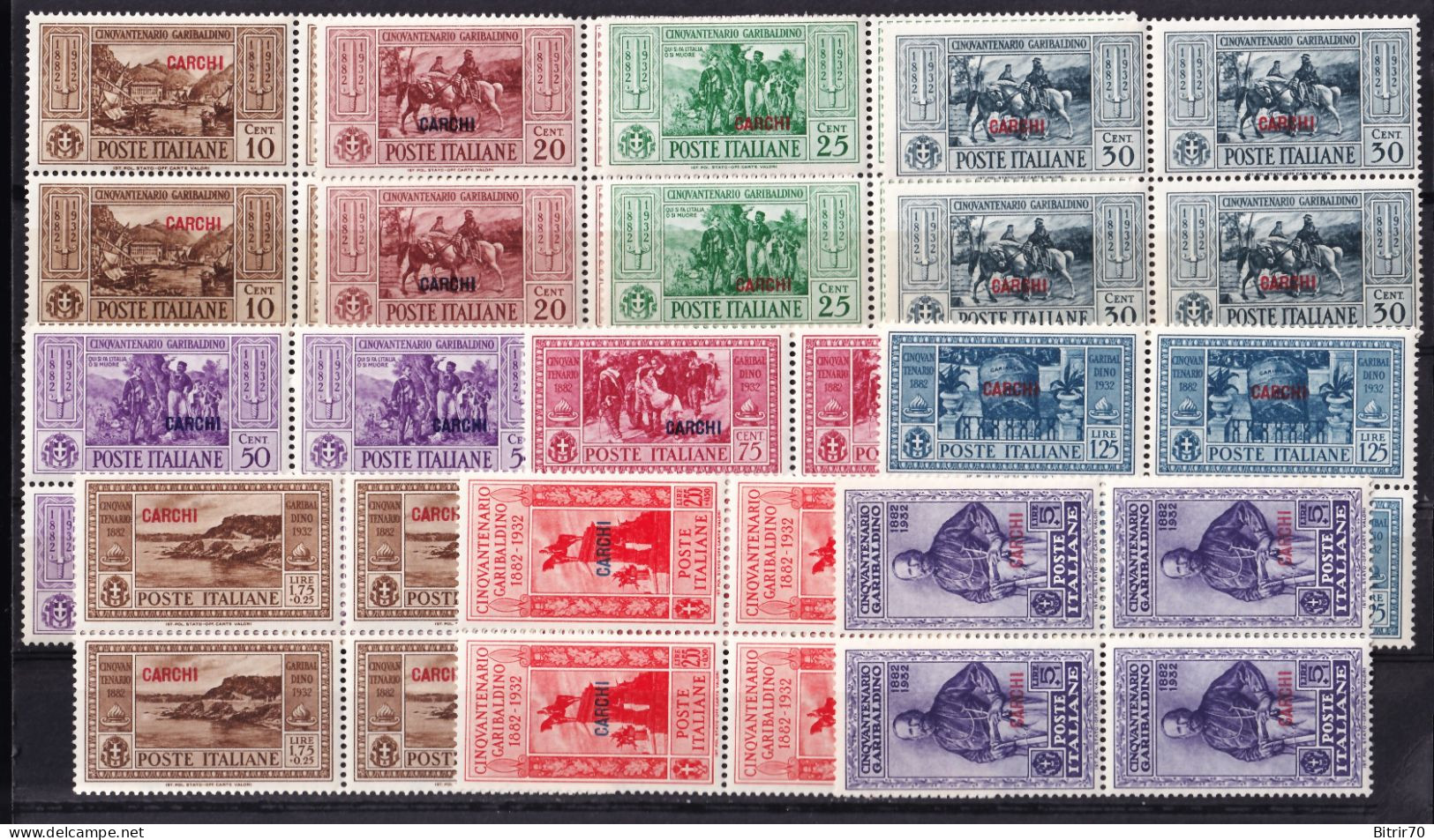 Egeo (Carchi), 1932 Y&T. 17 / 26 MNH. Bloque De Cuatro. - Ägäis (Carchi)