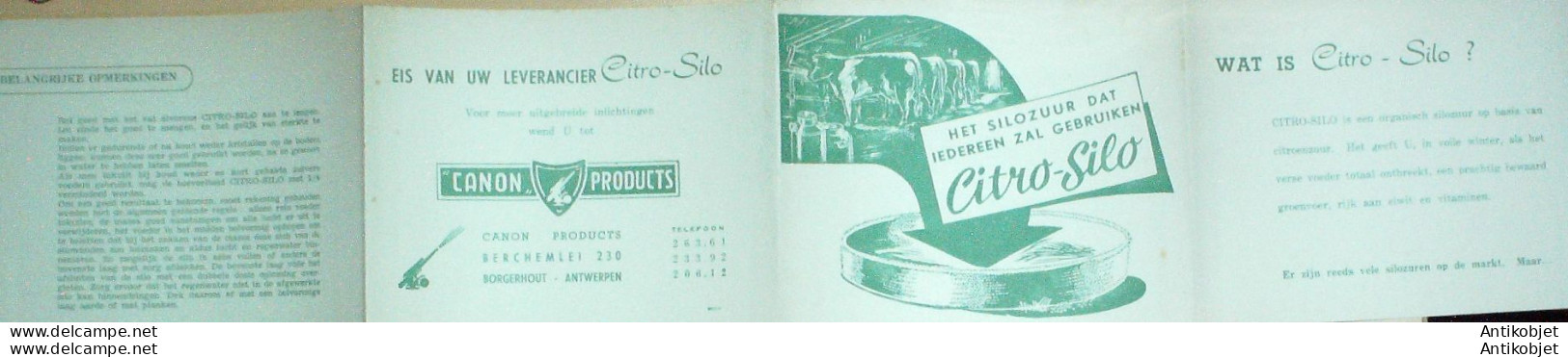 CITRO SILO (acide Organique Et Animal) Pays Bas 1930 - Paesi Bassi