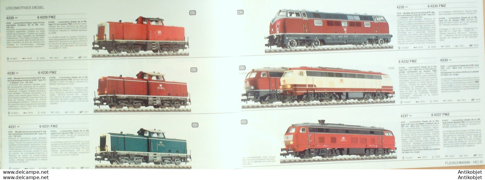 FLEISCHMANN (motrice,modélisme,wagon,gare) Allemagne 1990/91 - 1950 - ...