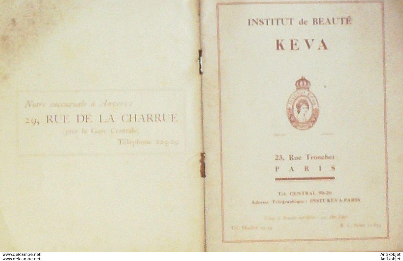 KEVA (Institut de Beauté) 1930