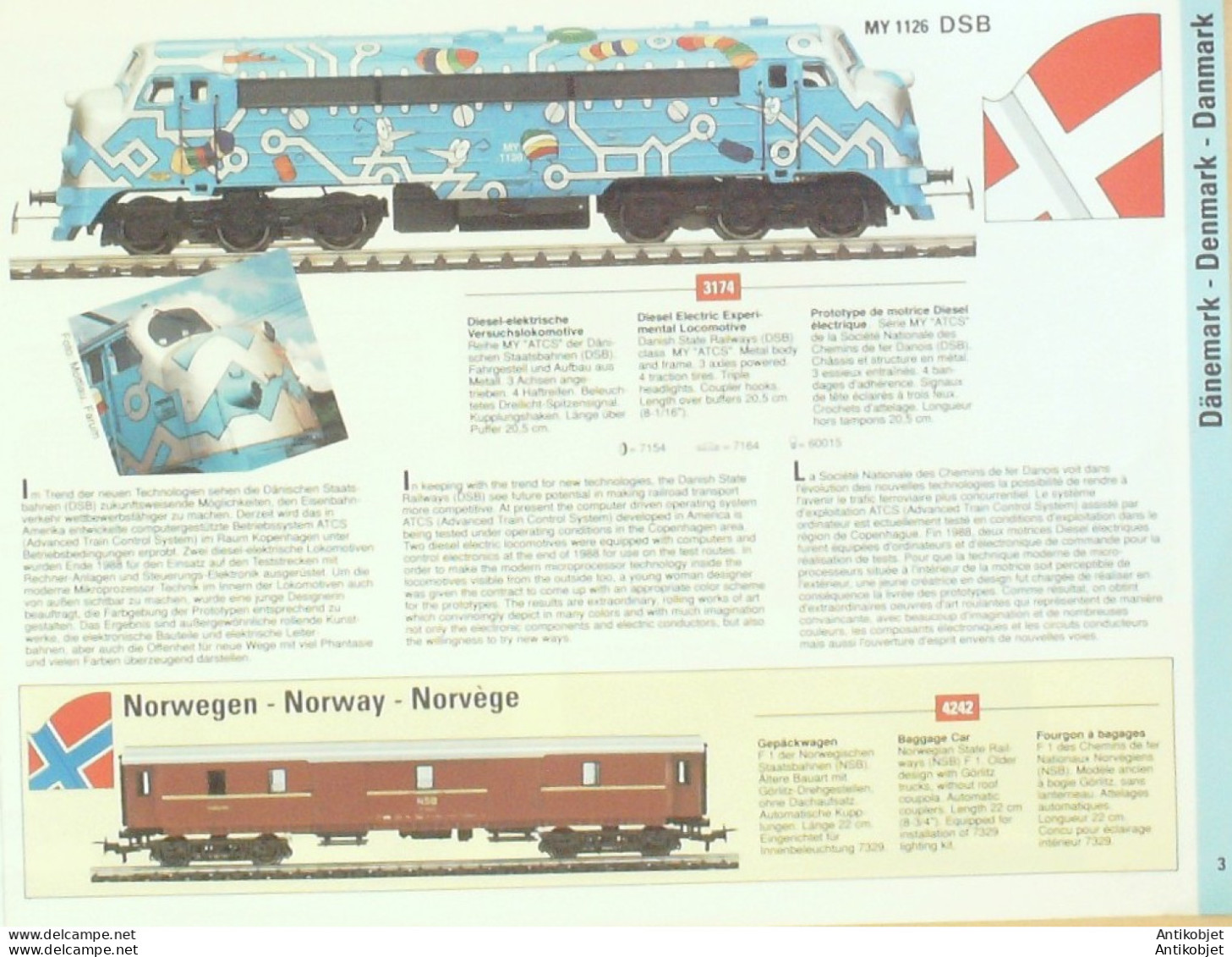 MARKLIN (Gare,voiture,wagon,locomotive) Allemagne 1991/92 - 1950 - ...
