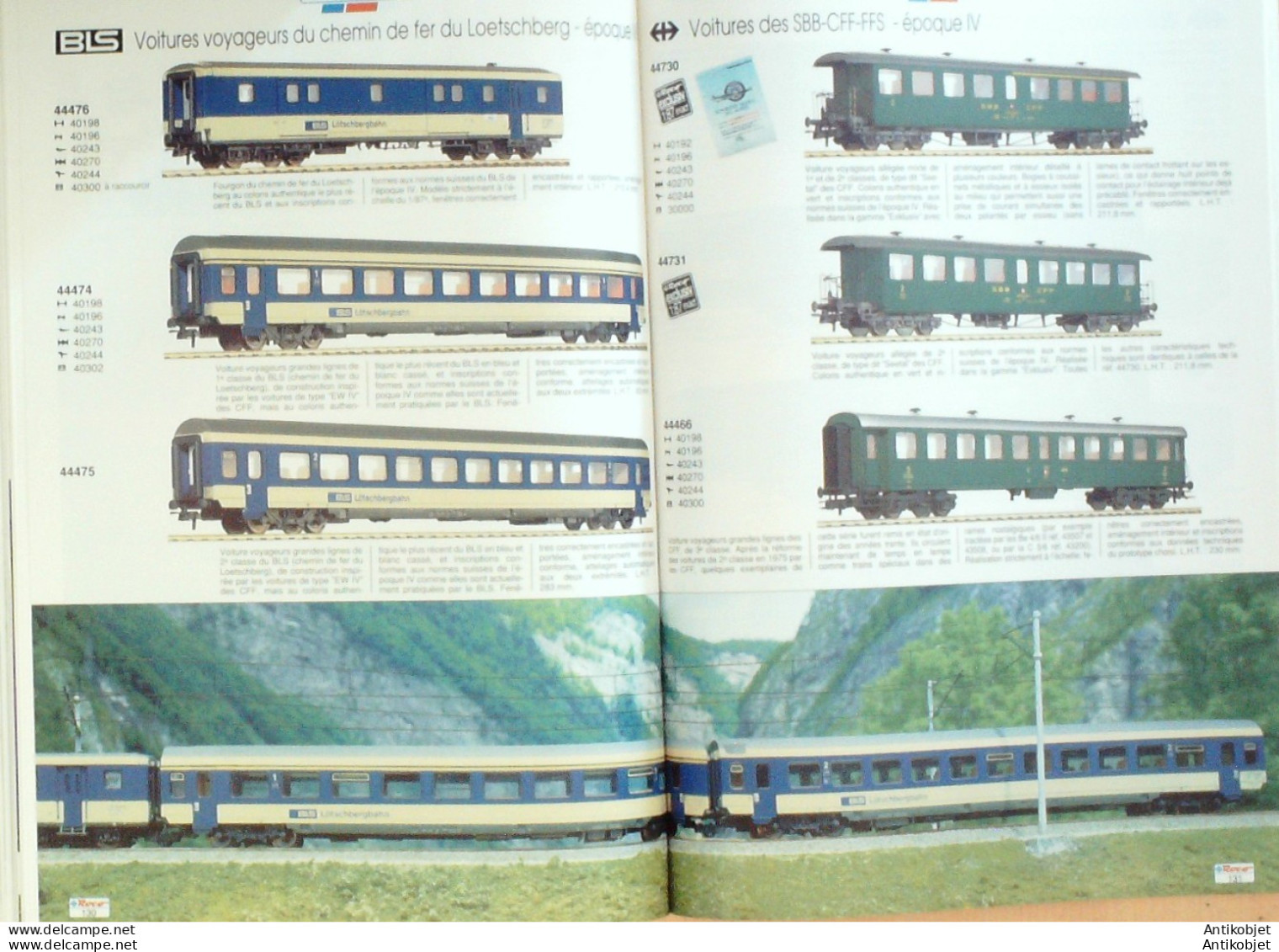 ROCO (Gare,décor,wagon,motrice,voiture) Autriche 1990/91 - Oostenrijk
