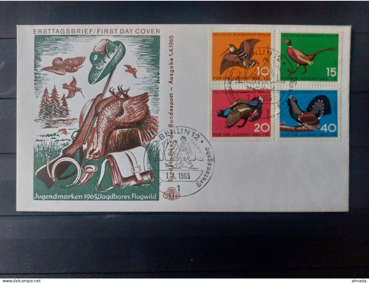 Berlin 1965: Michel FDC Vögel, Jagd, Birds, Hunting - 1948-1970