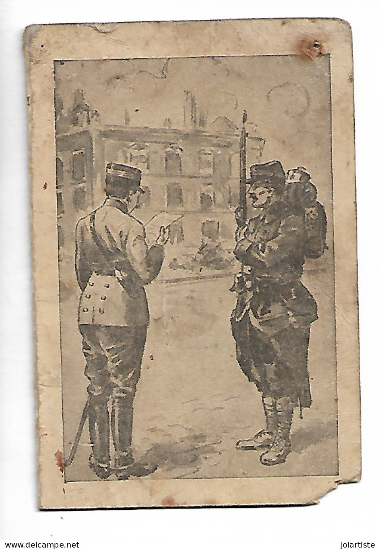 Militaria 1916 Petit Calendrier Qui A Souffert Au Front  Document ? N0164 - Petit Format : 1901-20