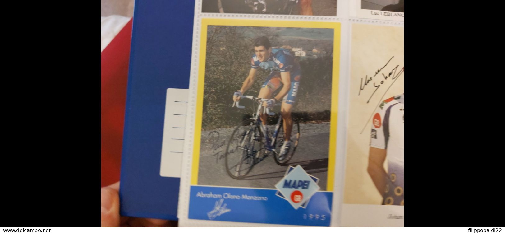 Abraham Olano 10x15 Autografo Autograph Signed - Cyclisme