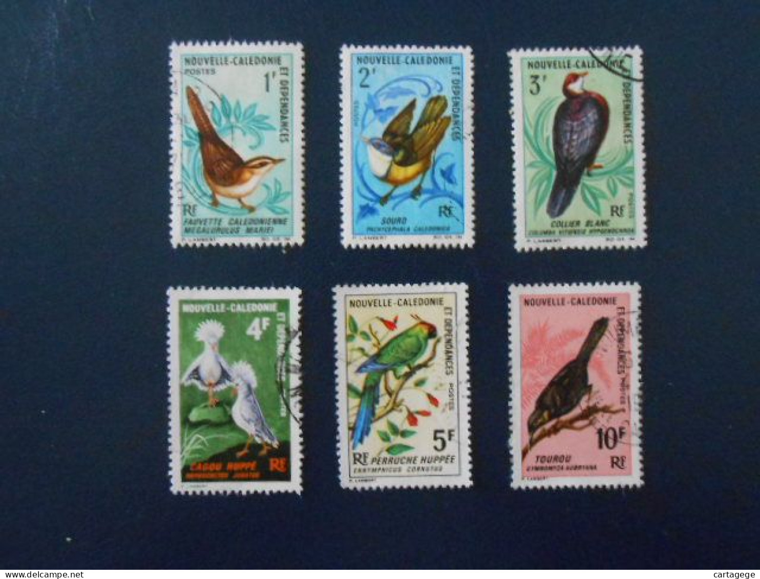 NOUVELLE-CALEDONIE YT 345/350 OISEAUX - Gebraucht