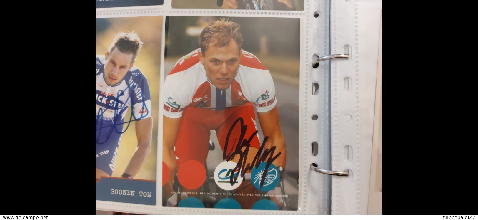 Thor Hushovd 10x15 Autografo Autograph Signed - Cyclisme