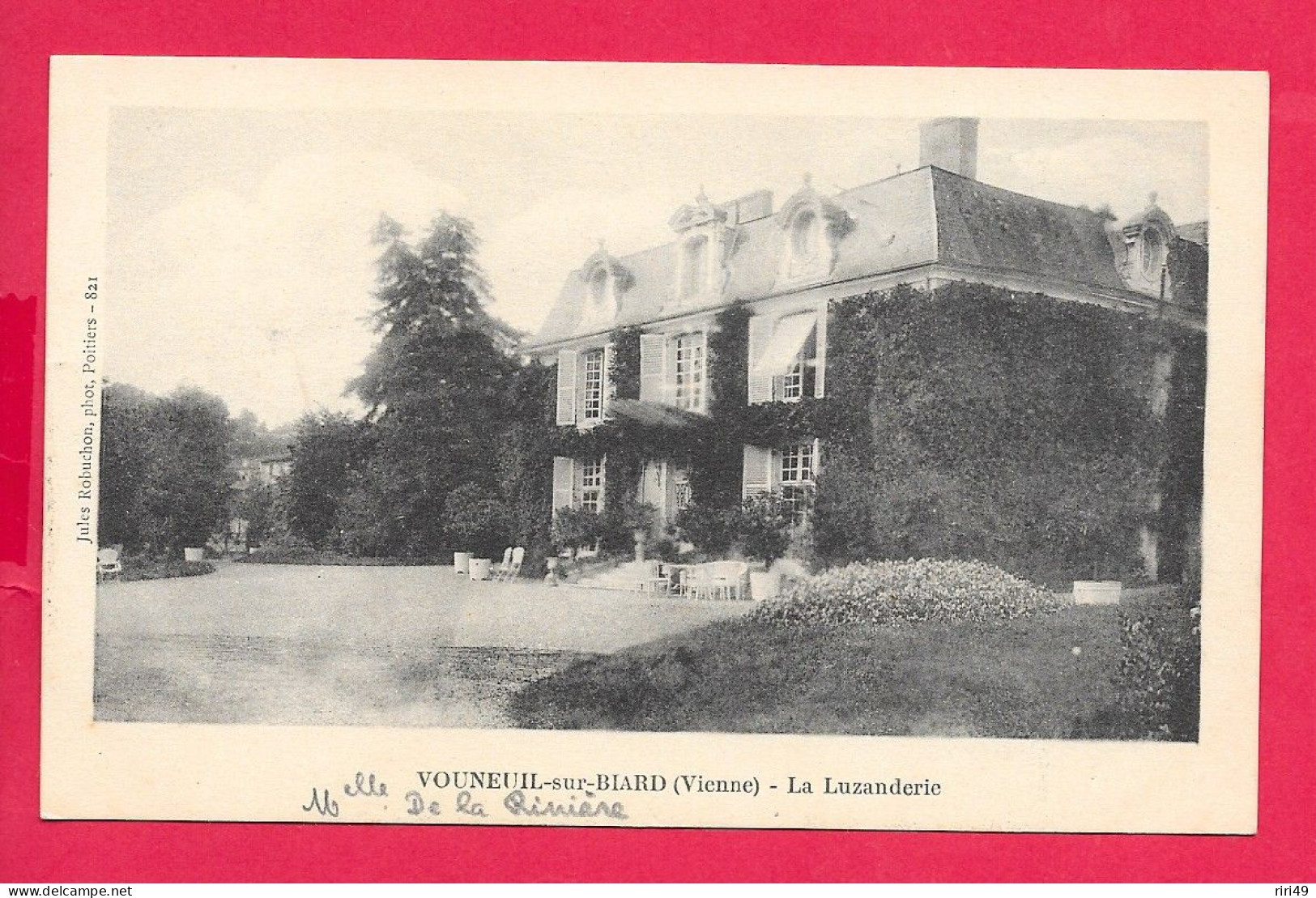 Cpa 86  VOUNEUIL Sur BIARD, La Luzanderie,  Belle Carte, Voir Scanne Dos Vierge Et Divisé - Vouneuil Sous Biard