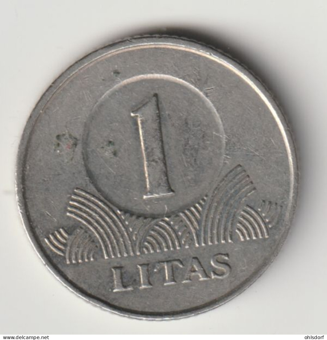 LITHUANIA 2002: 1 Litas, KM 111 - Lithuania