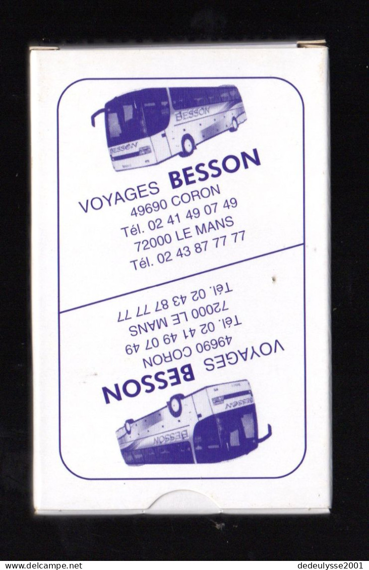 Dec23   Jeu De 32 Cartes Voyages Besson    Le Mans & 49 Coron - 32 Cartas