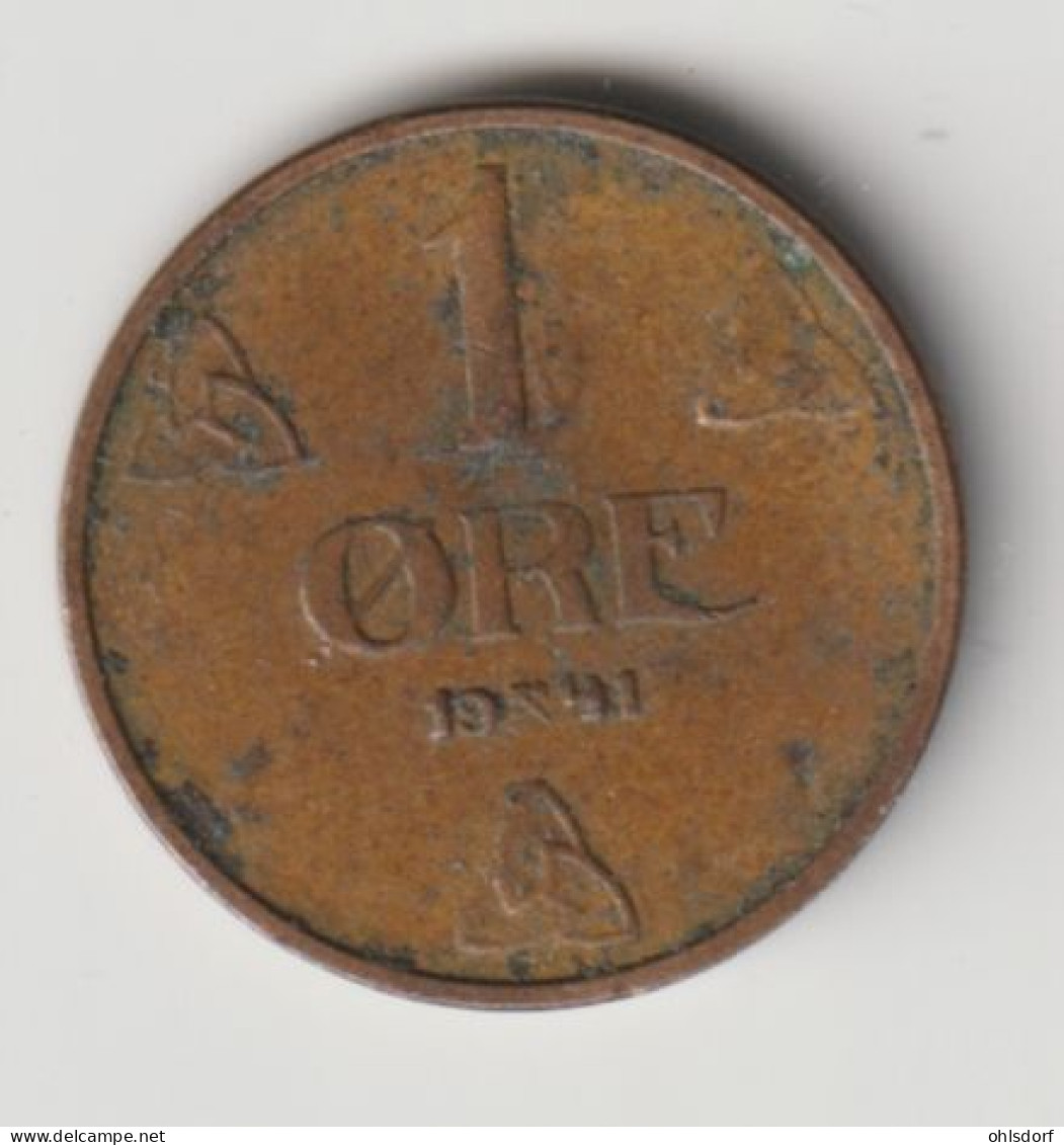 NORGE 1941: 1 Öre, KM 367 - Norwegen