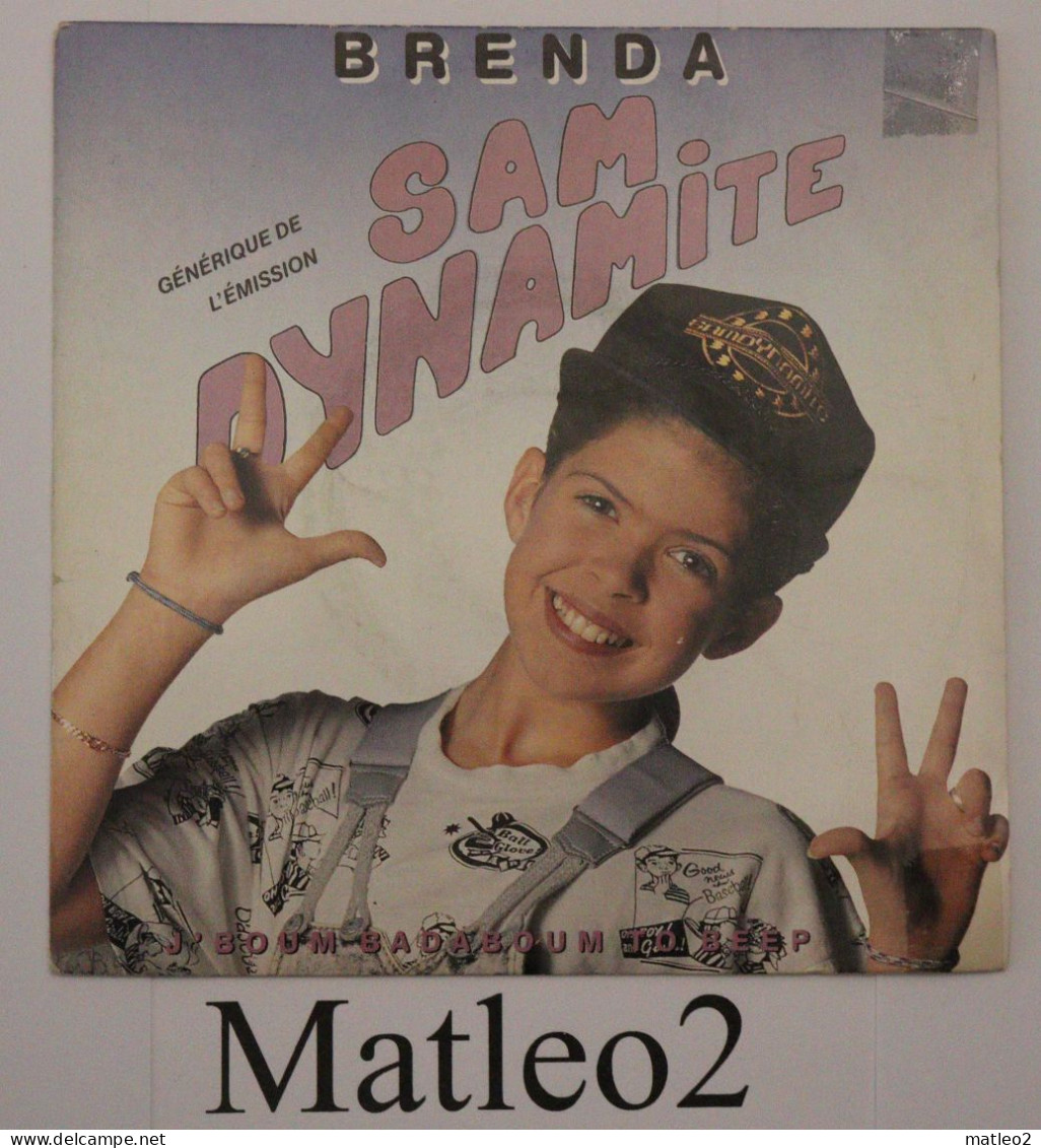 Vinyle 45 Tours : Brenda - (Sam Dynamite, Générique De L'émission) - J'Boum Badaboum To Beep - Kinderlieder