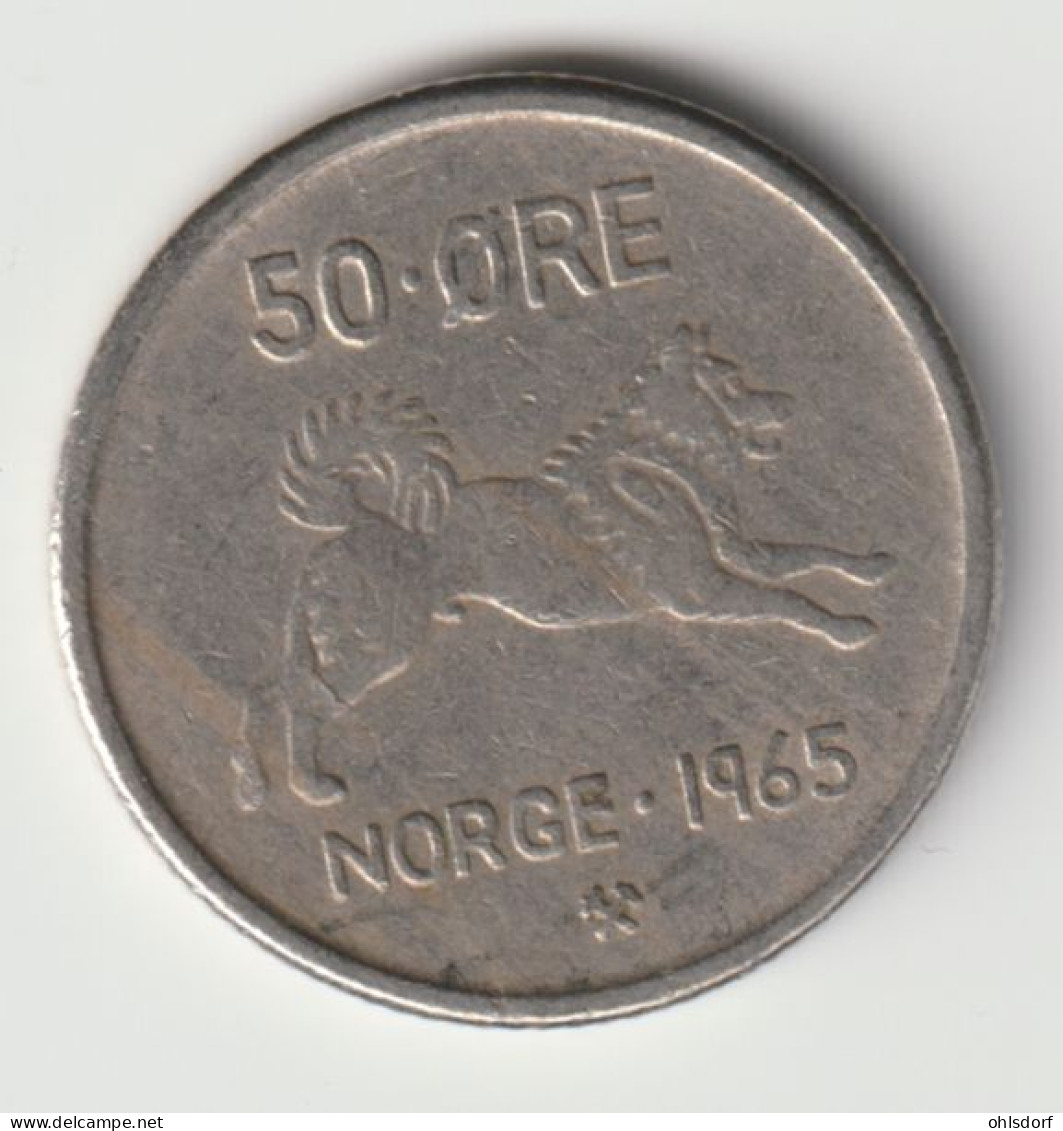 NORGE 1965: 50 Öre, KM 408 - Norway