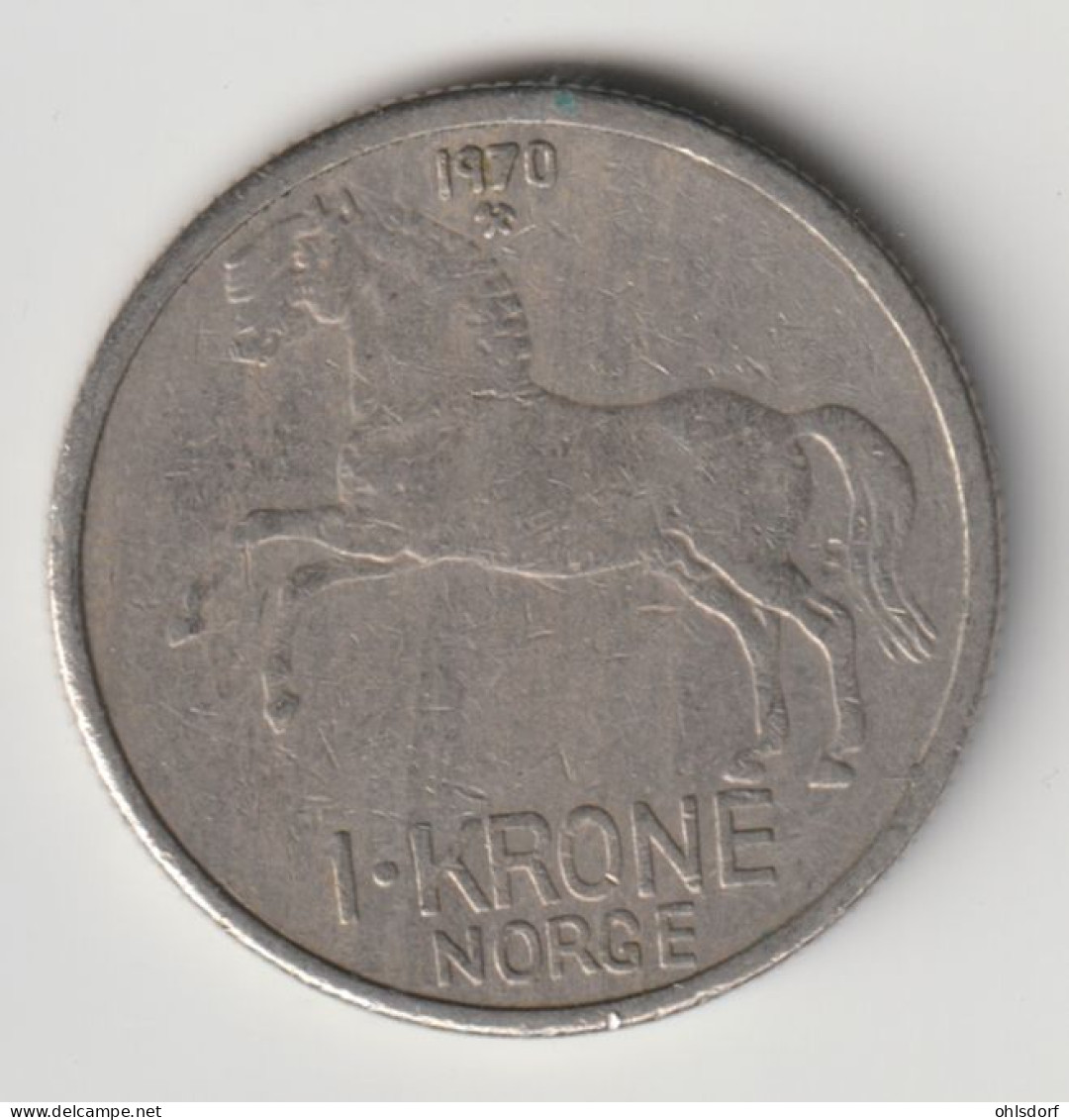 NORGE 1970: 1 Krone, KM 409 - Norvegia