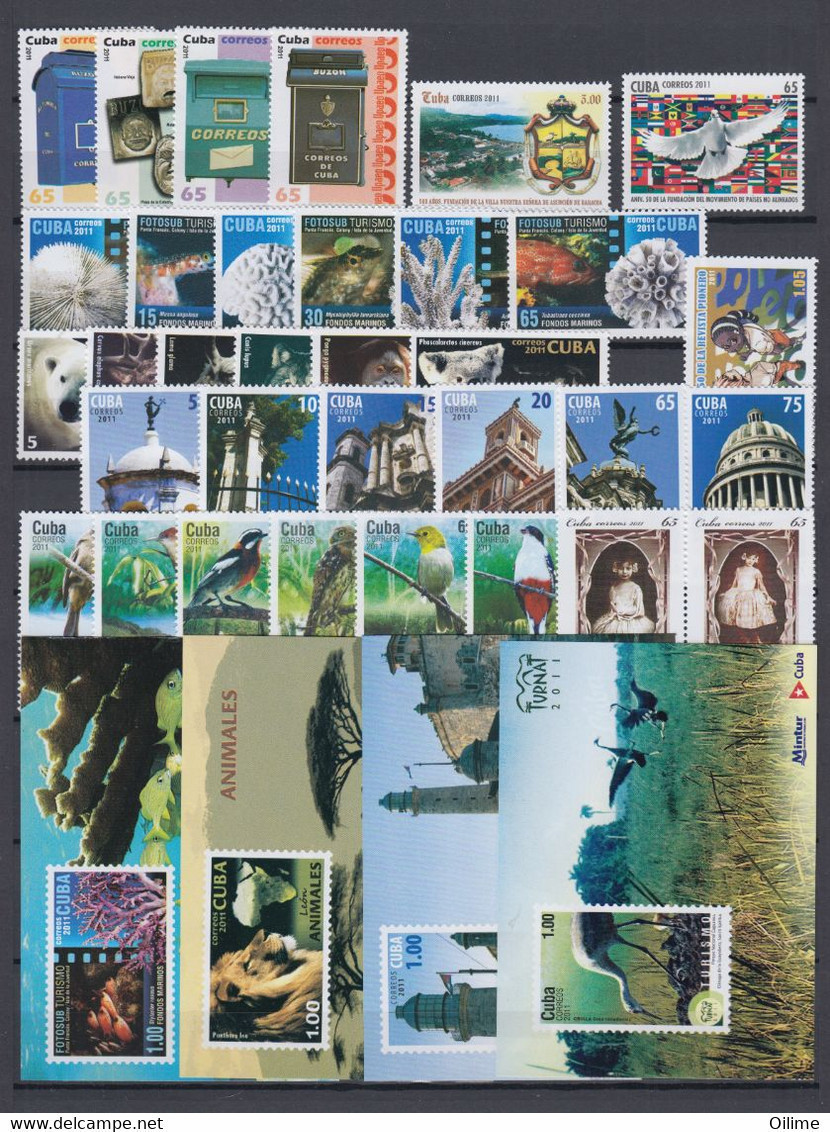 CUBA. EMISIONES 2011 MNH - Full Years