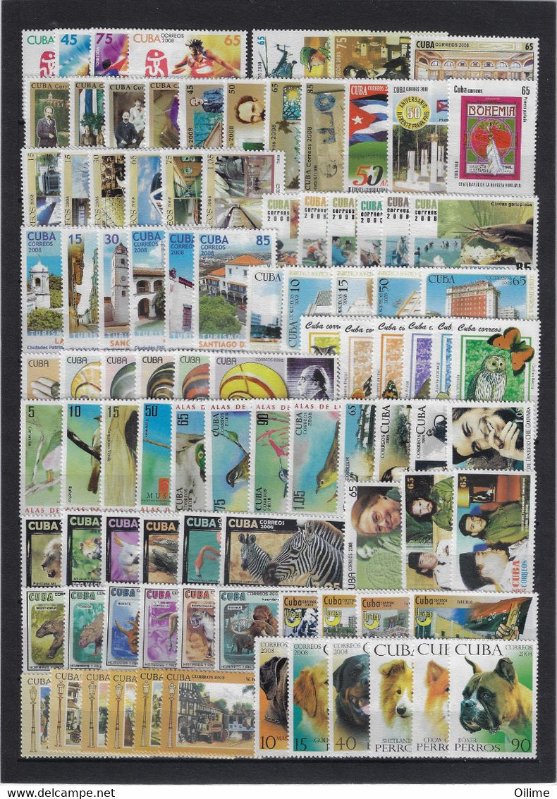 CUBA. EMISIONES DE 2008 MNH - Años Completos