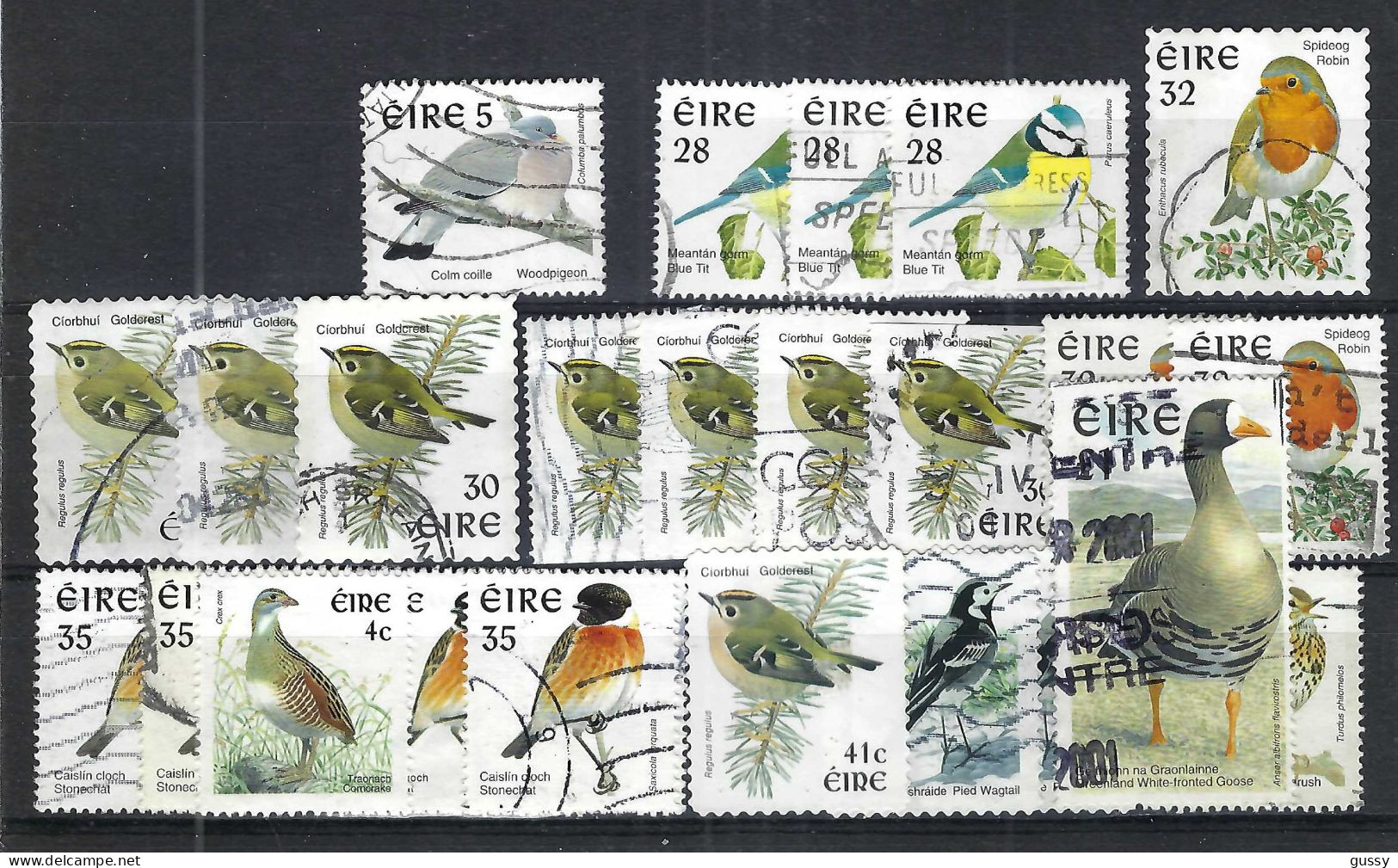 IRLANDE Ca.2000: Lot D' Obl. "OISEAUX" - Gebraucht