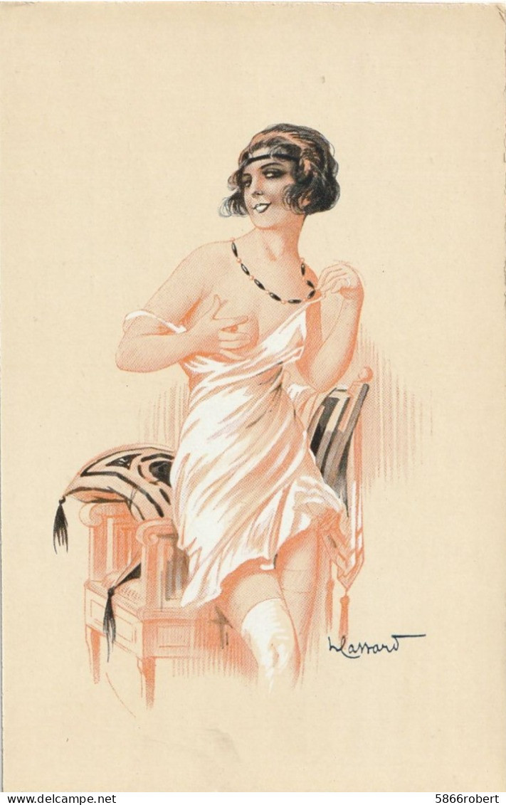 CARTE POSTALE ORIGINALE ANCIENNE ILLUSTRATEUR SIGNEE MASSART : FEMME SEINS NUS PIN UP SEXY EROTIC DES ANNEES 1920 - Pin-Ups