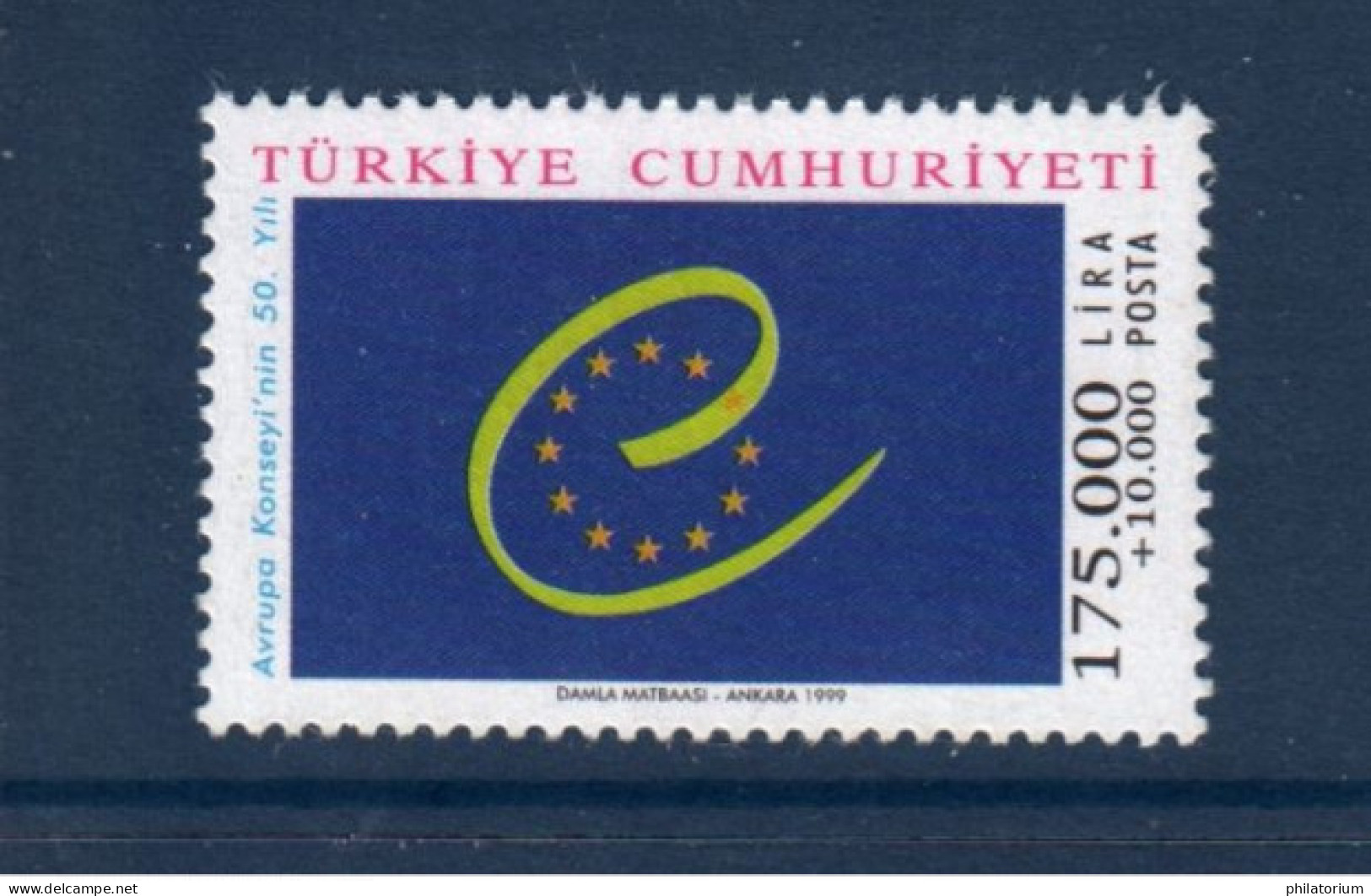 Turquie, Türkiye, **, Yv , Mi 3178, Conseil De L'Europe, - Ongebruikt