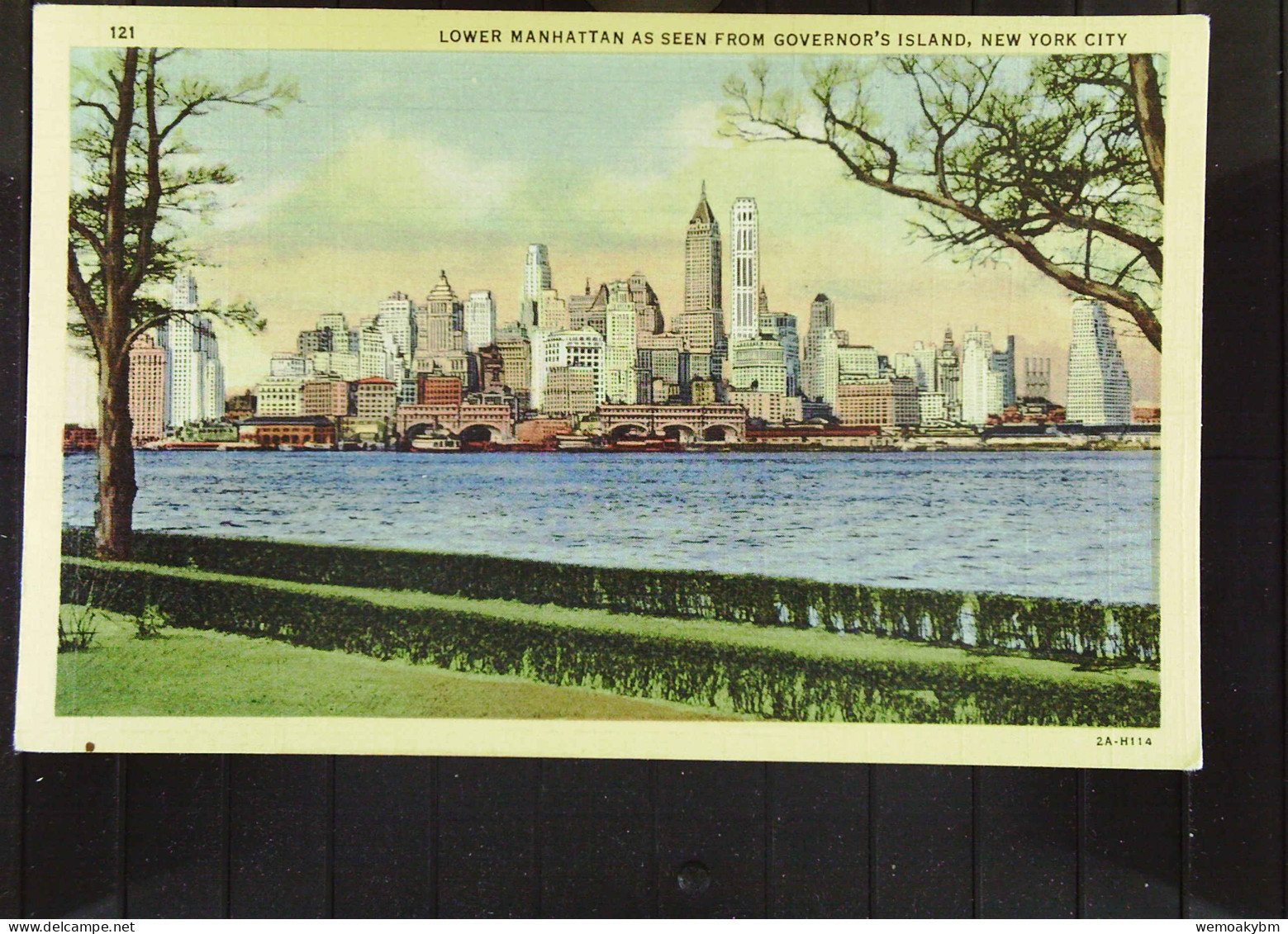 USA: AK Postcard Von New York-City;  Lower Manhatten As Seen From Governor'`s Island V 23.7.1951 Nach Berlin-BM Abgelöst - Manhattan