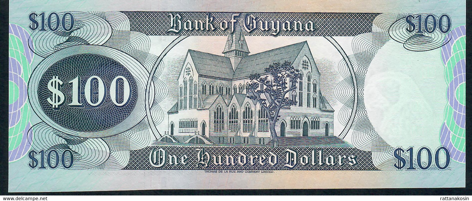 GUYANA P31c 100 DOLLARS 1999 #A/82 Signature 12 UNC. - Guyana