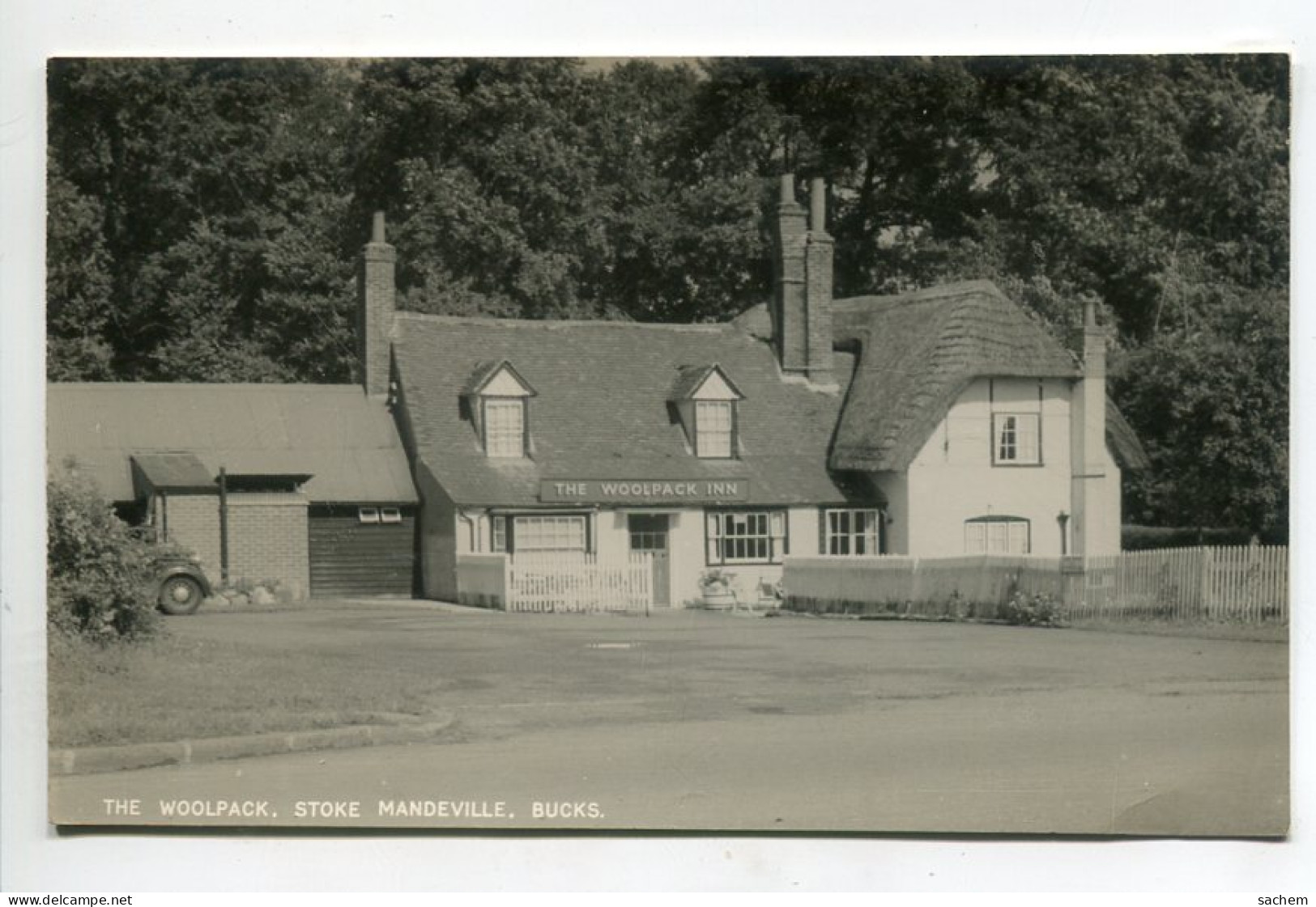 ANGLETERRE STOKE MANDEVILLE  The Woolpack Inn  Bucks RARE Tirage Carte Photo  Auberge  /D08  2022 - Buckinghamshire