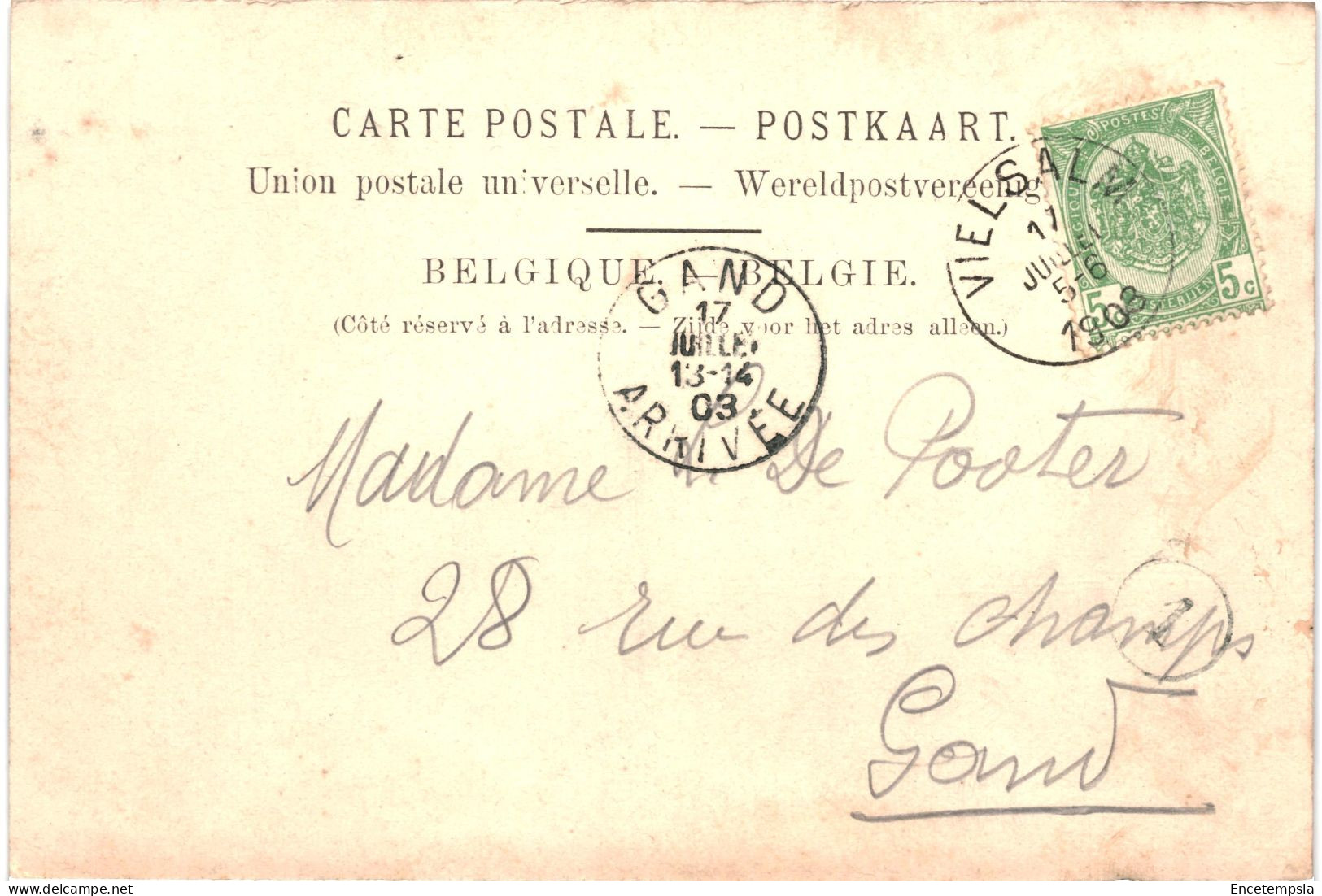 CPA Carte Postale Belgique  Vielsalm Grand Place 1903  VM75325ok - Vielsalm