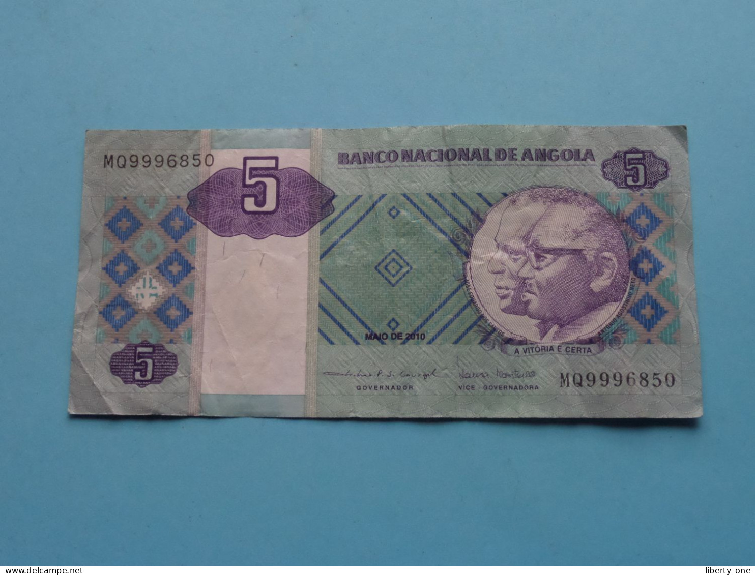 5 Cinco Kwanzas ( See / Voir Scans ) Banco Nacional De ANGOLA - 2010 ( Circulated ) ! - Angola