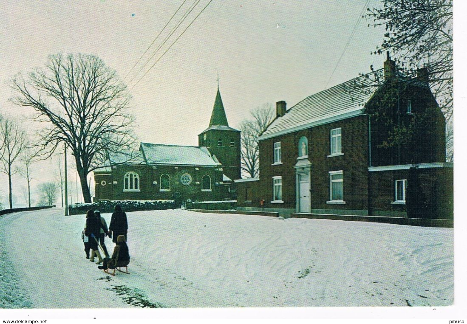 B-9842  HEPPENEERT : O.L. Vrouw Van Rust Kerk En Pastorie - Maaseik