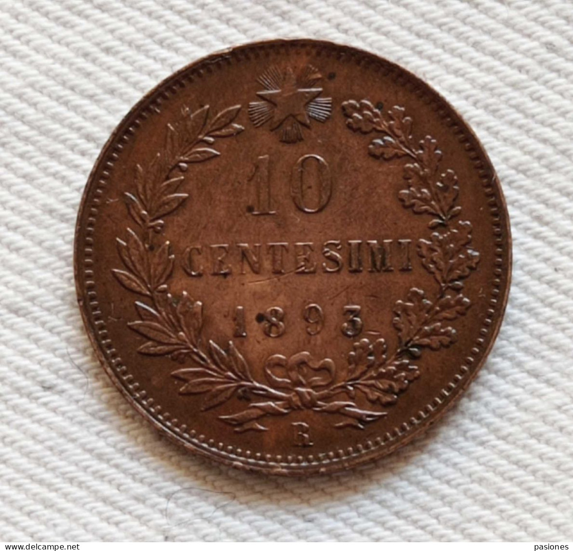 Umberto I 10 Cent. 1893R  (NC) - 1878-1900 : Umberto I