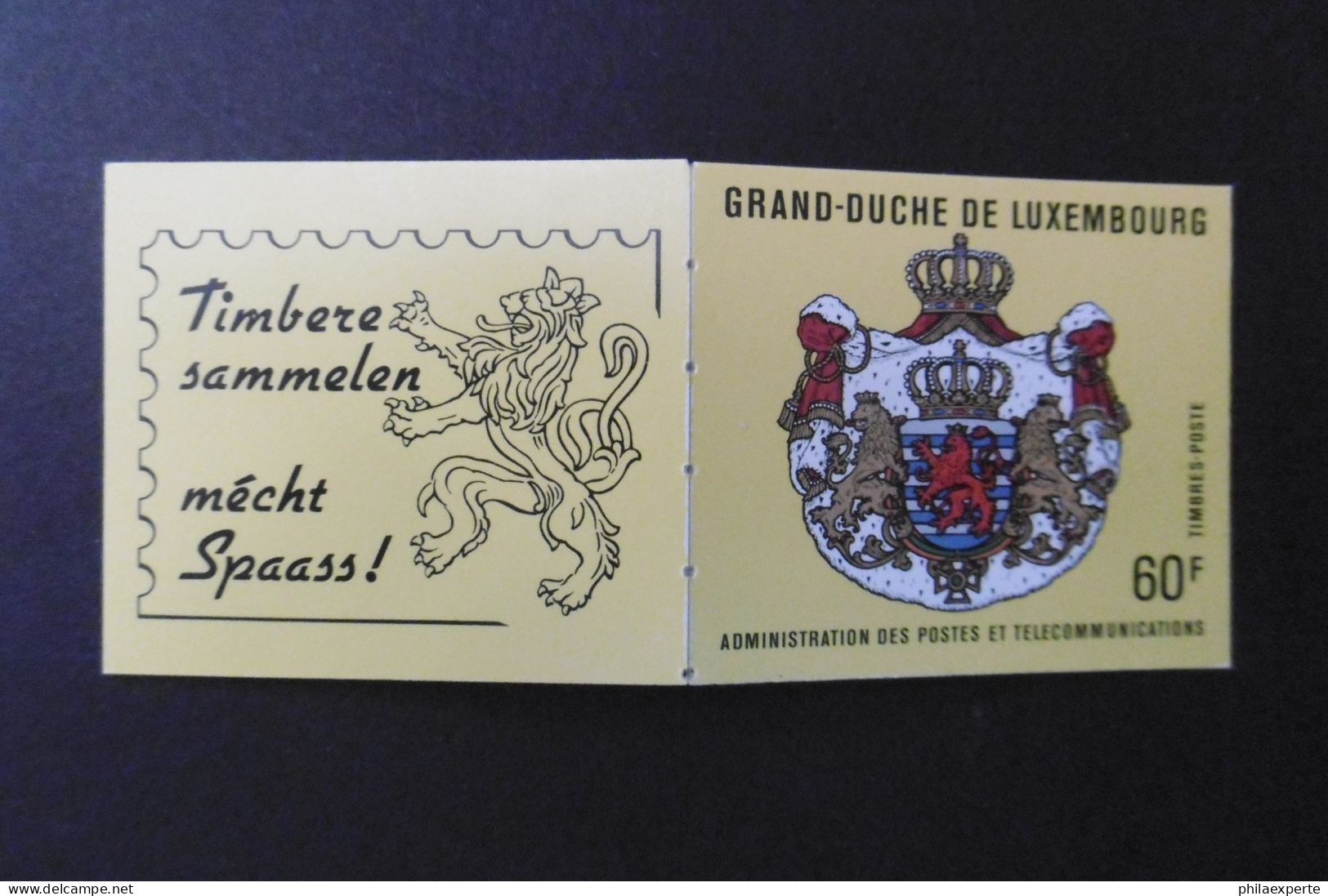 Luxemburg Mi. MH 2 ** Zu 60 Frank - Carnets