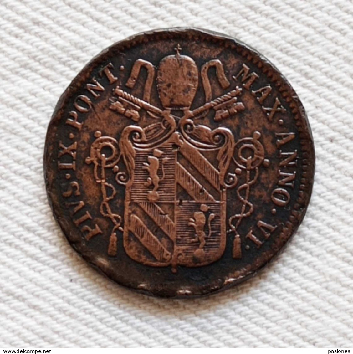 Pio IX 1 Bajocco 1851B A.VI (R) - Vatican