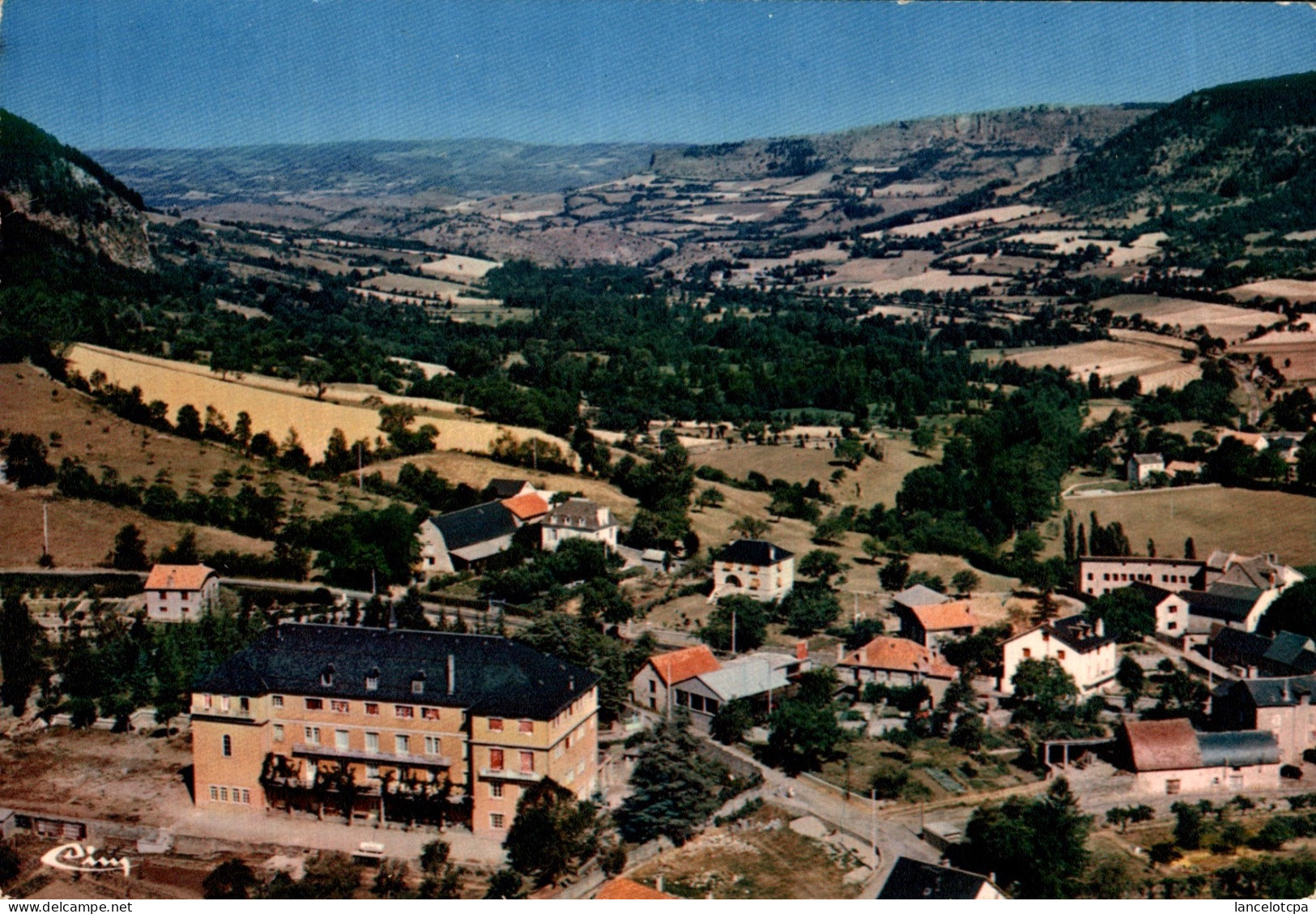 48 - CHANAC / VUE AERIENNE - LA VALLEE DU LOT ET LE CHRIST ROI - Chanac