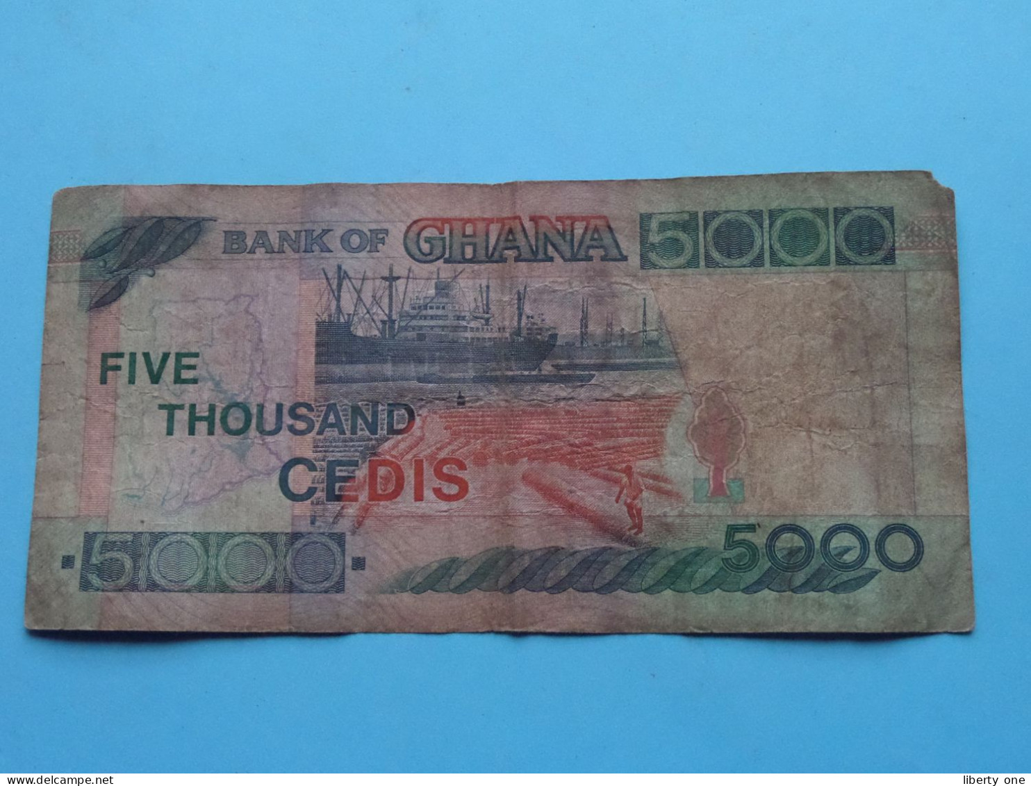 5000 Five Thousand CEDIS ( See / Voir Scans ) Bank Of GHANA 1-7-2000 - N° BS0849725 ( Circulated )  ! - Ghana