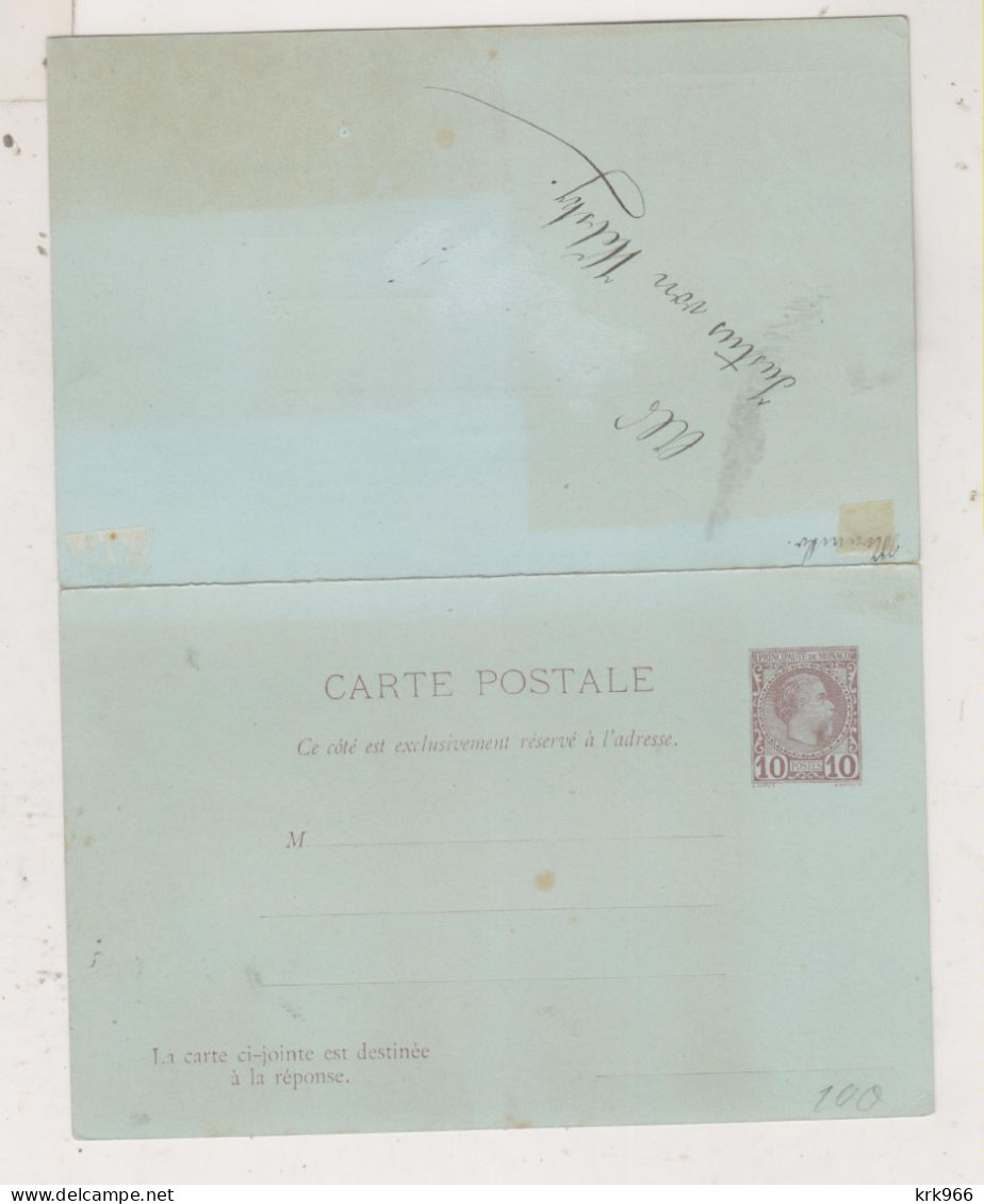 MONACO  Postal Stationery - Entiers Postaux