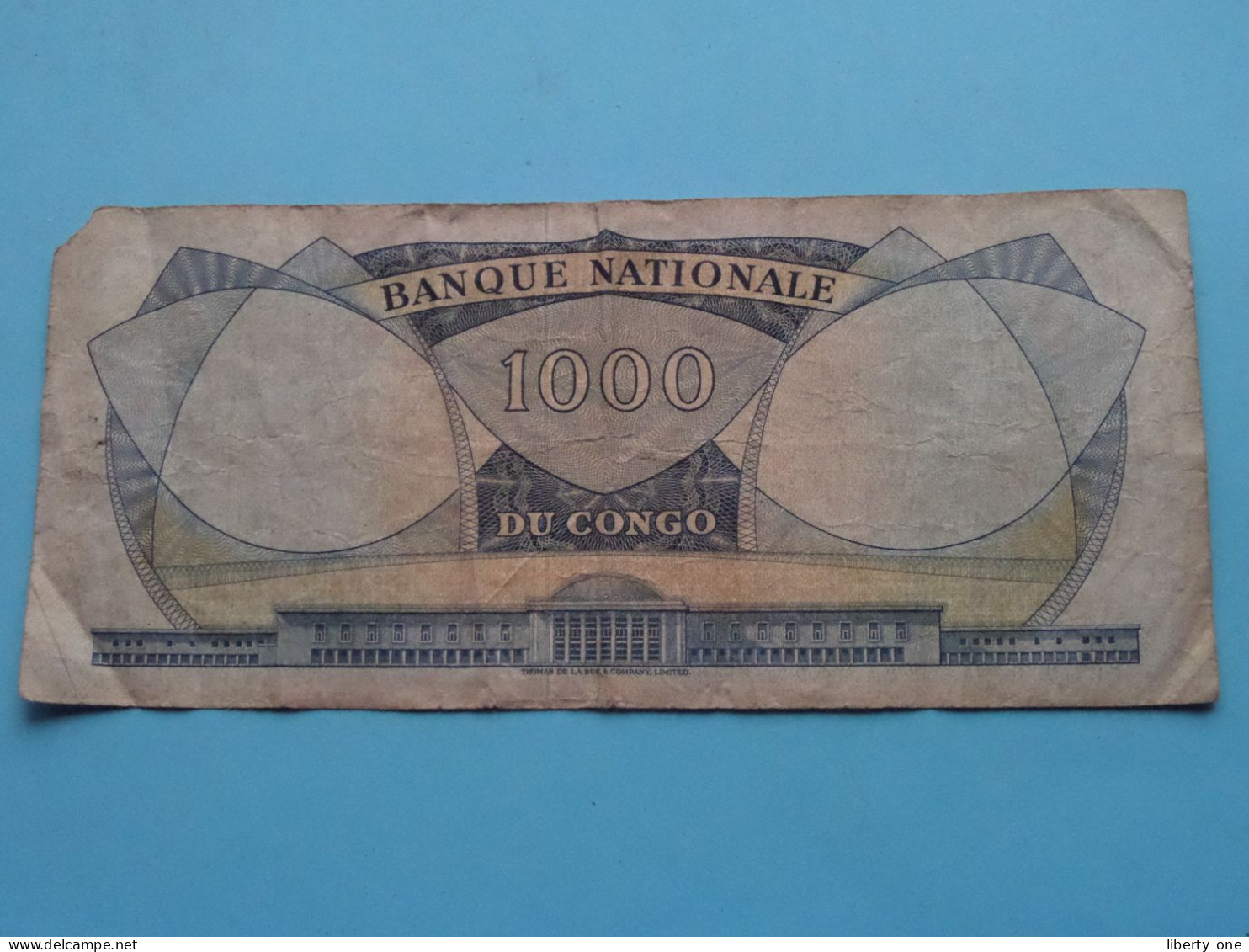 1000 Mille Francs ( See / Voir Scans ) CONGO - 15-12-61 - E499400 ( Circulated ) See CORNER ! - Demokratische Republik Kongo & Zaire