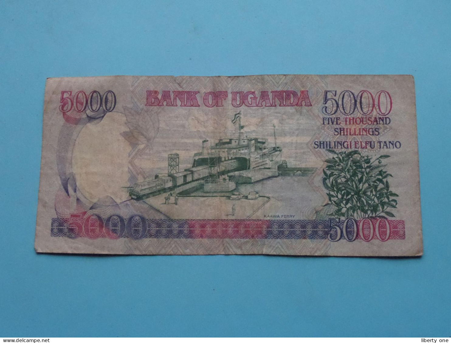 5000 Five Thousand Shillings  ( See / Voir Scans ) Bank Of UGANDA - 1993 ( Circulated ) ! - Oeganda