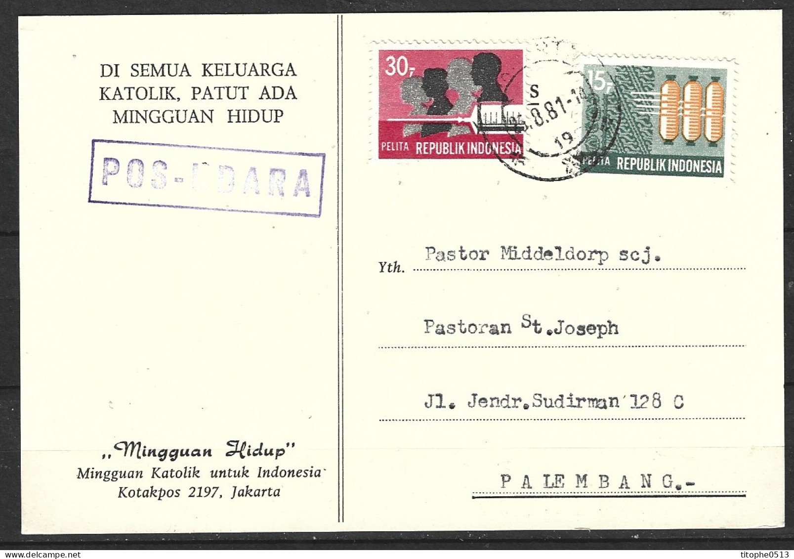 INDONESIE. N°579 De 1969 Sur Carte. Chimie. - Chemistry