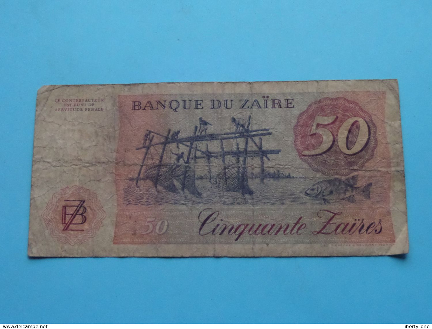 Cinquante (50) Zaires ( See / Voir Scans ) Banque Du ZAIRE - 24-11-1982 ( Circulated ) ! - Zaïre