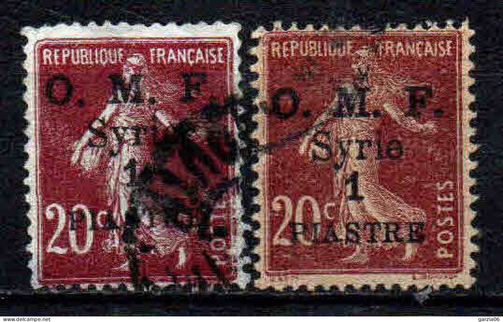 Syrie  - 1920 - Tb De France   Surch - N° 60 - 2 Teintes  -  Oblit - Used - Oblitérés