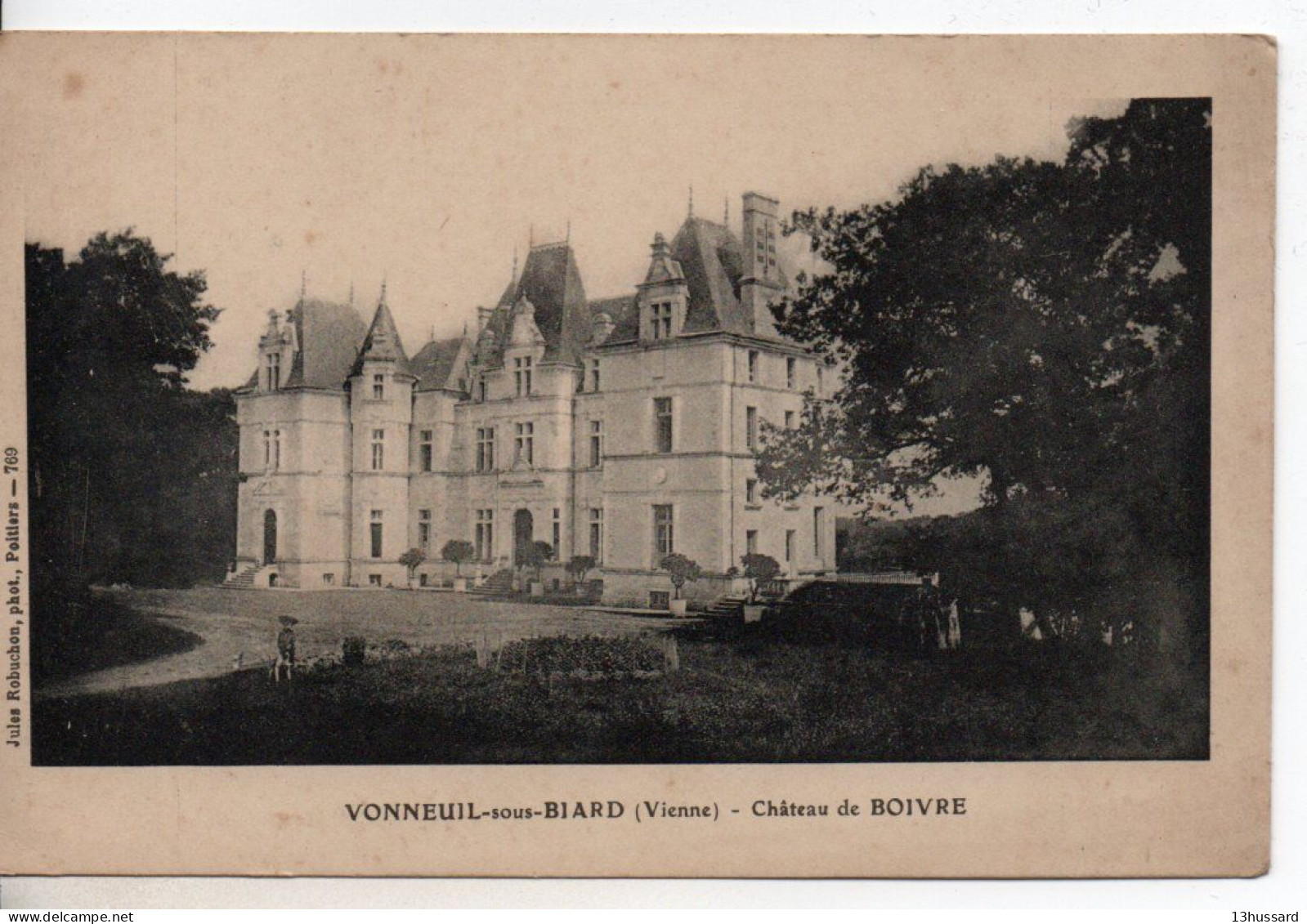 Carte Postale Ancienne Vouneuil Sous Biard - Château De Boivre - Vouneuil Sous Biard