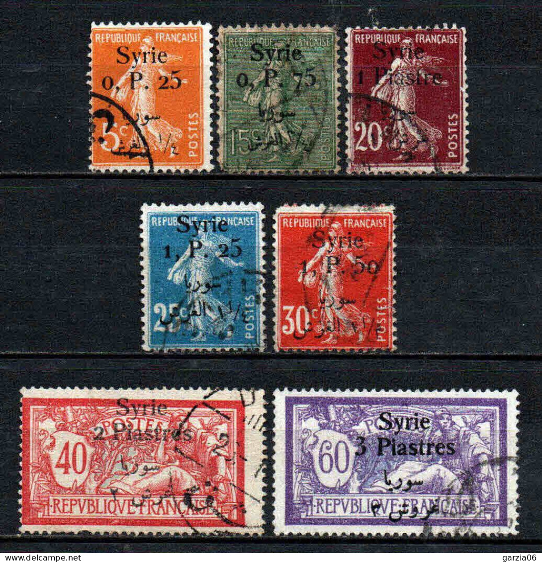 Syrie  - 1924 - Tb De France Surch -   N° 127 à 132  + 135/137 Sauf 128 -  Oblit - Used - Oblitérés