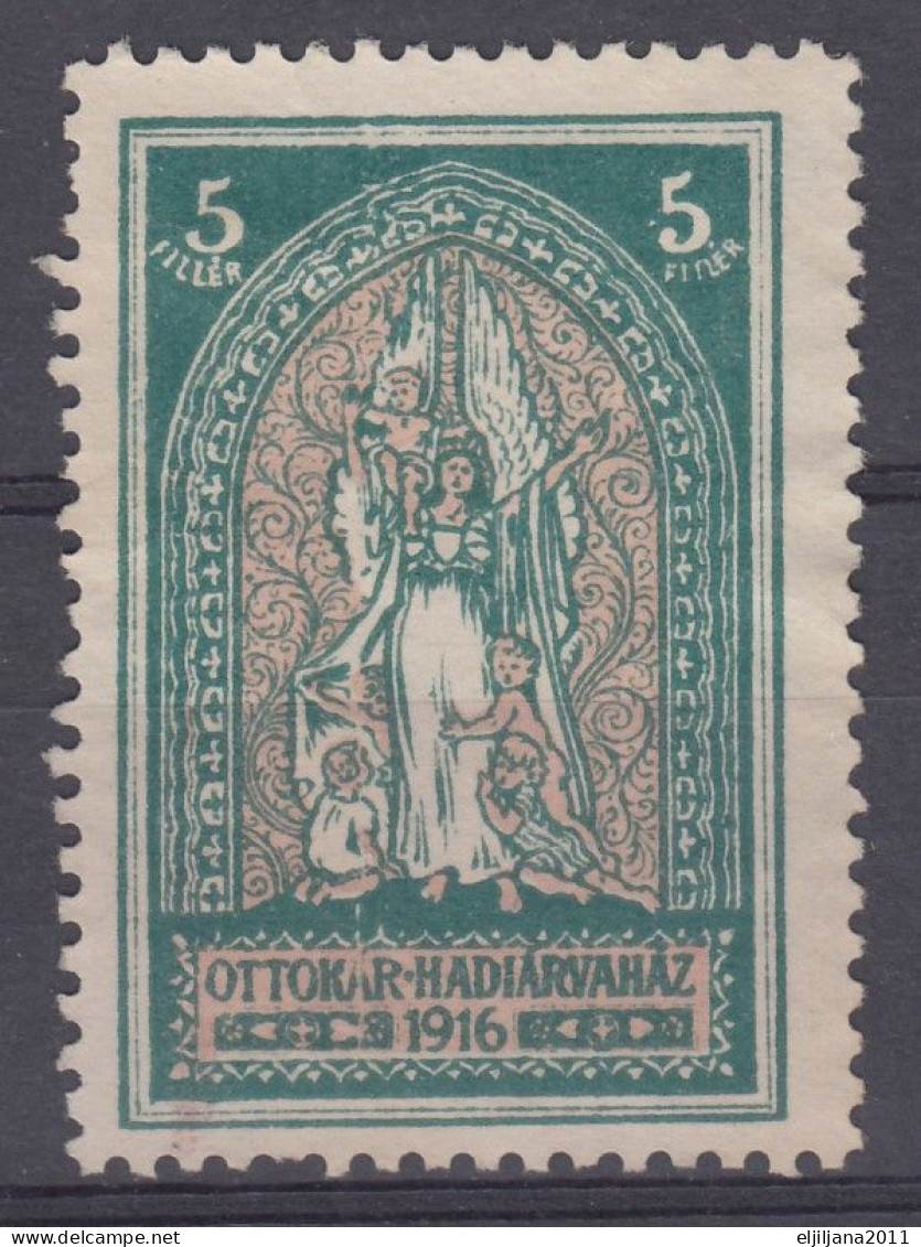 Hungary 1916 ⁕ OTTOKAR HADIARVAHAZ ⁕ VIGNETTES - MILITARIA WW1 Cinderella - Erinnophilie