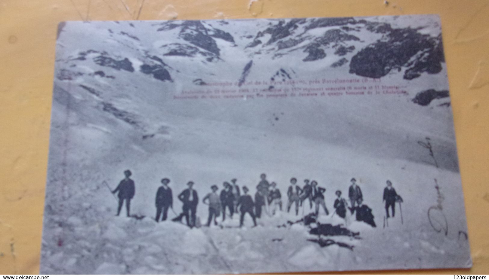 ( 04) Catastrophe Du Col De La Pare Pres Barcelonette 22.02.1904 - Autres & Non Classés