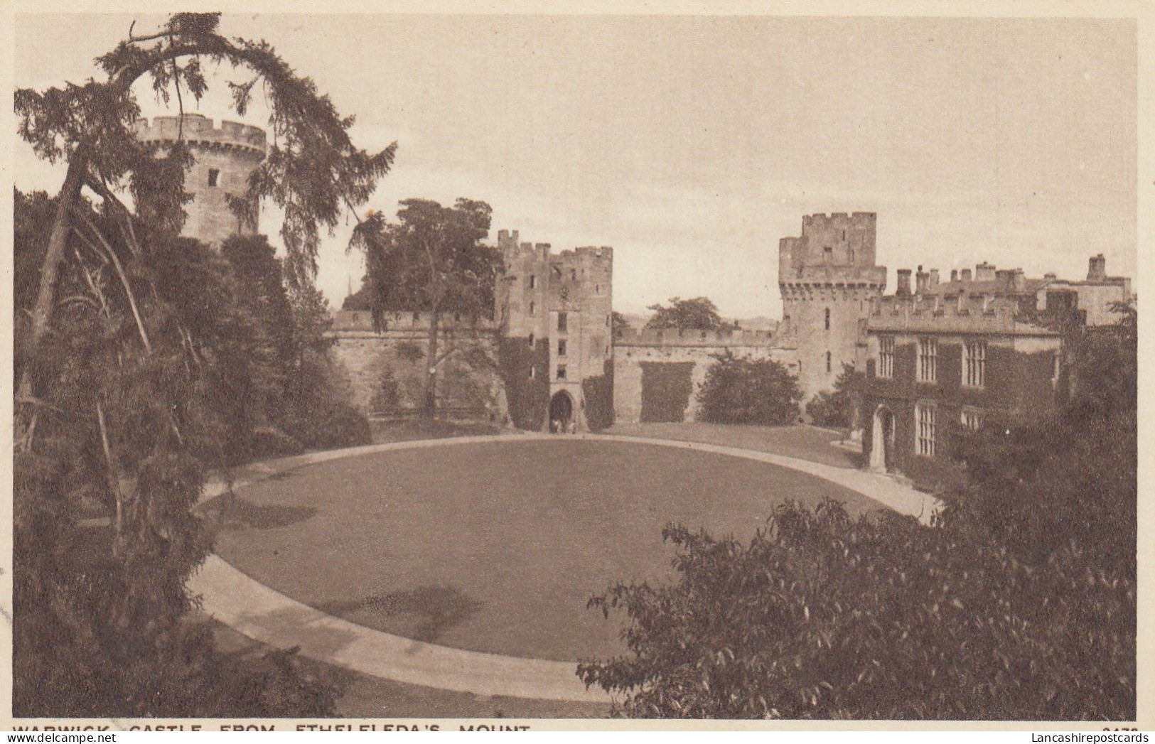 Postcard Warwick Castle From Ethelfleda's Mount My Ref B14841 - Warwick