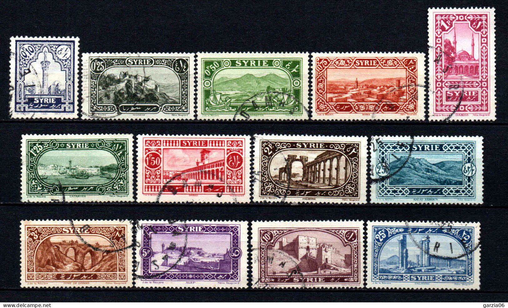 Syrie  - 1925 - Sites  - N°154 à 166 -  Oblit - Used - Oblitérés